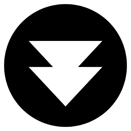 Fast Down Button Emoji from EmojiTwo Black Set