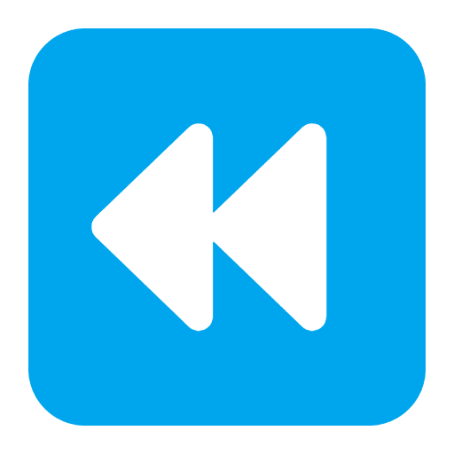 Fast Reverse Button Flat Emoji from Fluent Emoji Flat Set