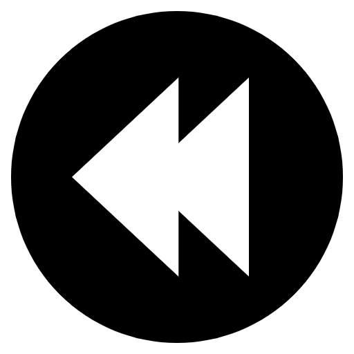 Fast Reverse Button Emoji from EmojiTwo Black Set
