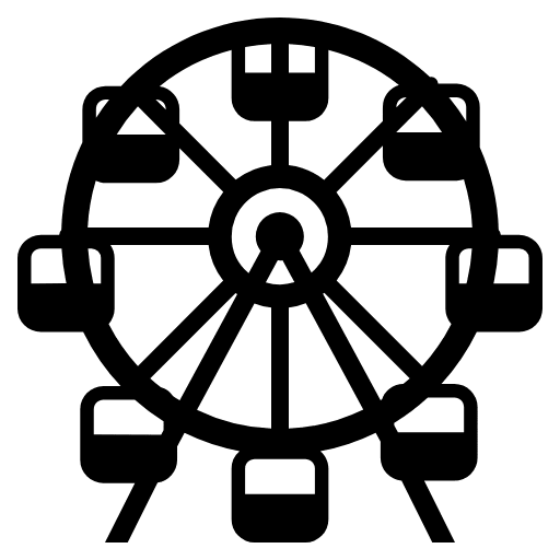 Ferris Wheel Emoji from EmojiTwo Black Set