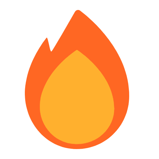 Fire Flat Emoji from Fluent Emoji Flat Set