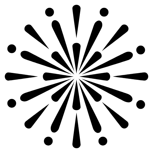 Fireworks Emoji from EmojiTwo Black Set