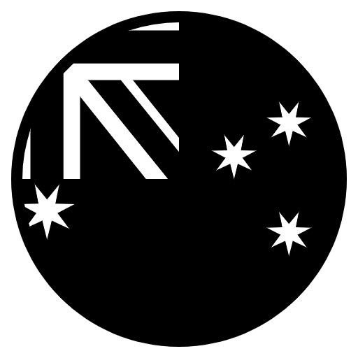 Flag Australia Emoji from EmojiTwo Black Set