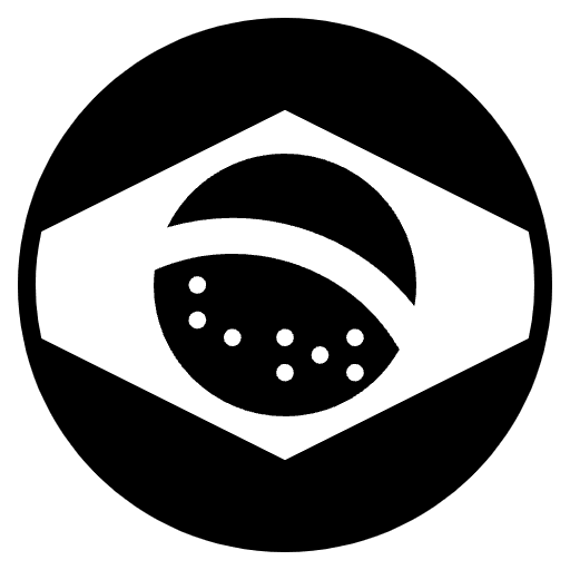 Flag Brazil Emoji from EmojiTwo Black Set