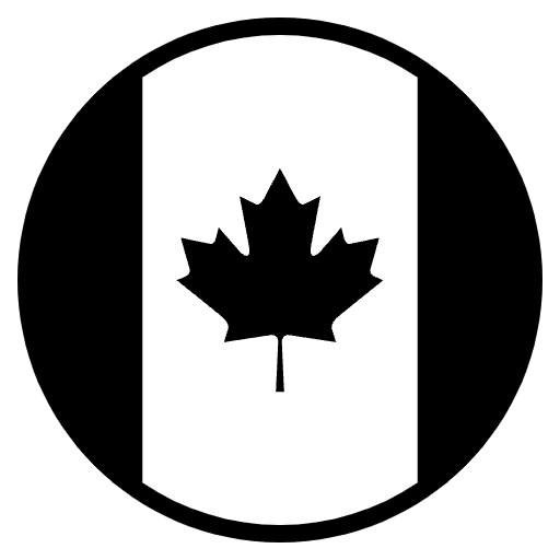 Flag Canada Emoji from EmojiTwo Black Set