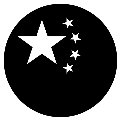 Flag China Emoji from EmojiTwo Black Set