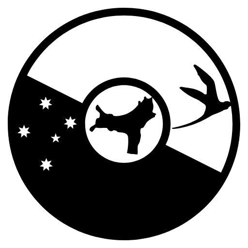 Flag Christmas Island Emoji from EmojiTwo Black Set