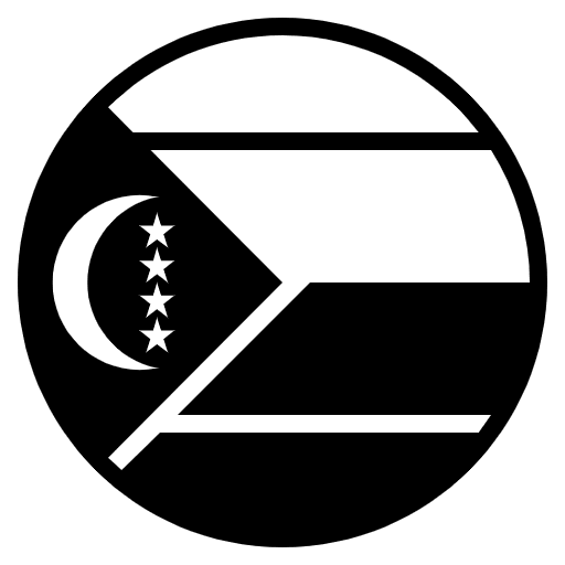 Flag Comoros Emoji from EmojiTwo Black Set