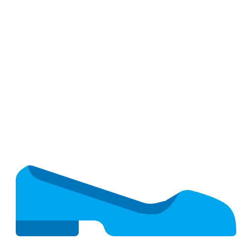 Flat Shoe Flat Emoji from Fluent Emoji Flat Set