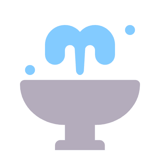 Fountain Flat Emoji from Fluent Emoji Flat Set