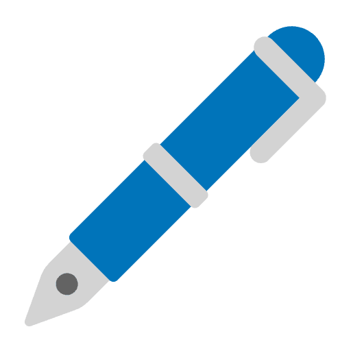 Fountain Pen Flat Emoji from Fluent Emoji Flat Set