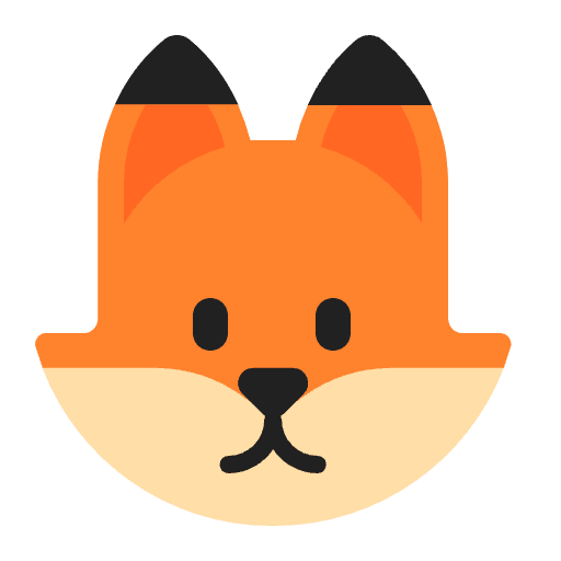 Fox Flat Emoji from Fluent Emoji Flat Set