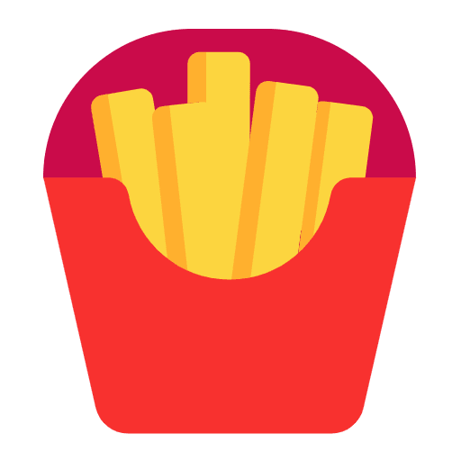 French Fries Flat Emoji from Fluent Emoji Flat Set