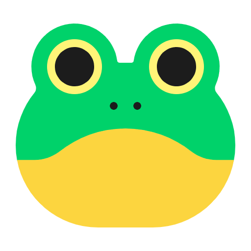 Frog Flat Emoji from Fluent Emoji Flat Set