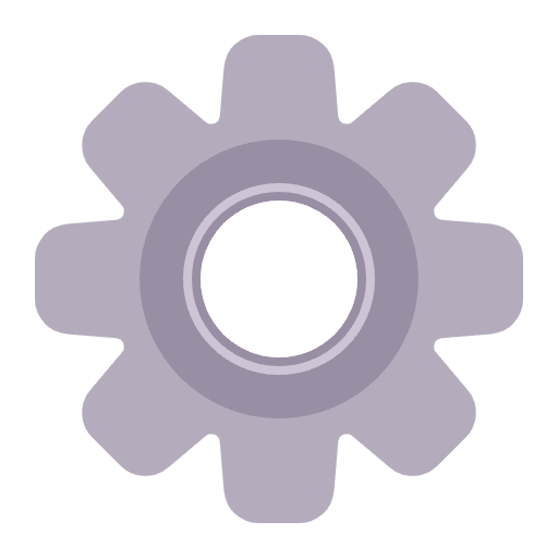 Gear Flat Emoji from Fluent Emoji Flat Set