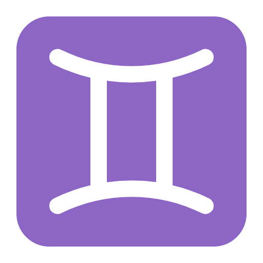 Gemini Flat Emoji from Fluent Emoji Flat Set
