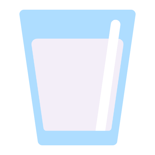 Glass Of Milk Flat Emoji from Fluent Emoji Flat Set