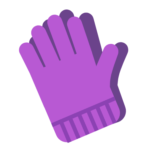Gloves Flat Emoji from Fluent Emoji Flat Set