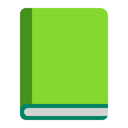 Green Book Flat Emoji from Fluent Emoji Flat Set