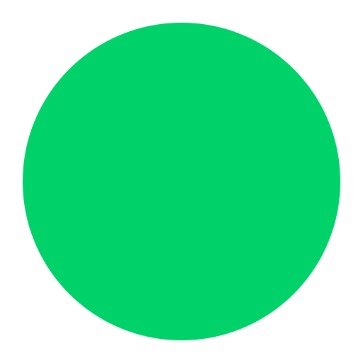 Green Circle Flat Emoji from Fluent Emoji Flat Set