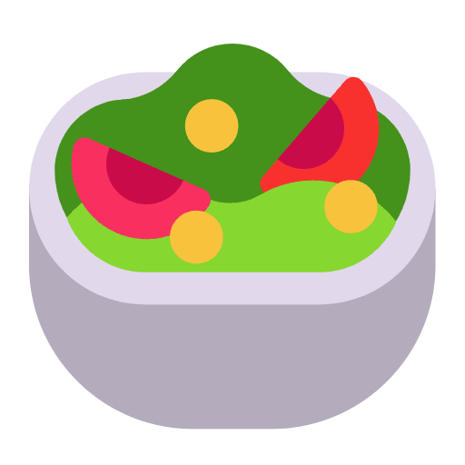 Green Salad Flat Emoji from Fluent Emoji Flat Set