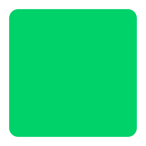 Green Square Flat Emoji from Fluent Emoji Flat Set