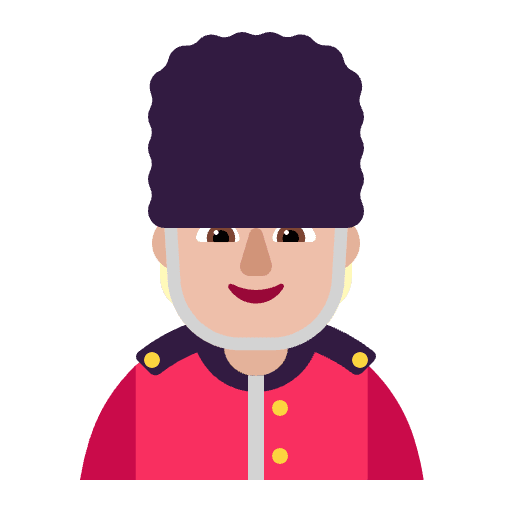 Guard Flat Medium Light Emoji from Fluent Emoji Flat Set