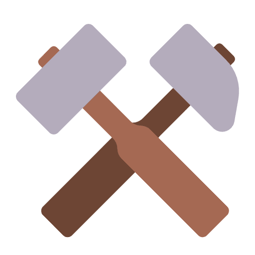 Hammer And Pick Flat Element from Fluent Emoji Flat Set