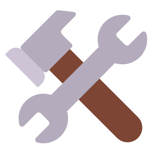 Hammer And Wrench Flat Element from Fluent Emoji Flat Set