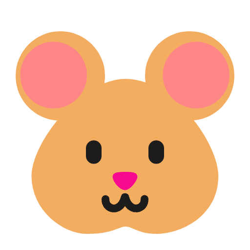 Hamster Flat Emoji from Fluent Emoji Flat Set