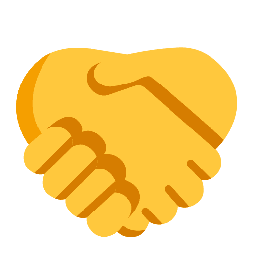 Handshake Flat Emoji from Fluent Emoji Flat Set
