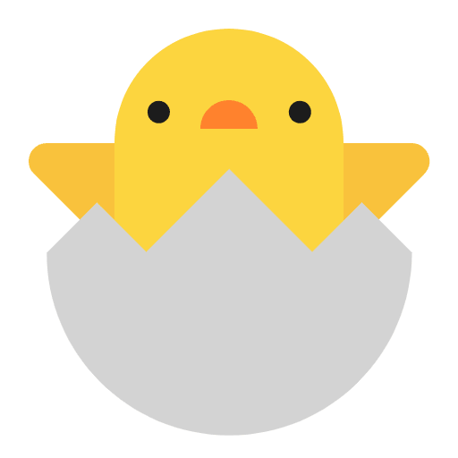 Hatching Chick Flat Emoji from Fluent Emoji Flat Set