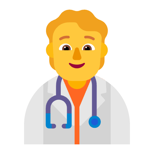 Health Worker Flat Default Emoji from Fluent Emoji Flat Set