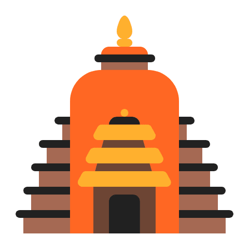 Hindu Temple Flat Element from Fluent Emoji Flat Set
