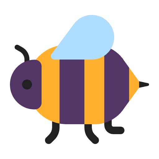 Honeybee Flat Emoji from Fluent Emoji Flat Set