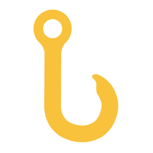 Hook Flat Emoji from Fluent Emoji Flat Set