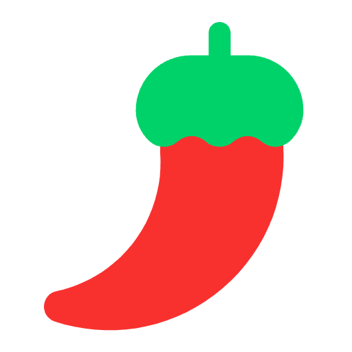 Hot Pepper Flat Emoji from Fluent Emoji Flat Set
