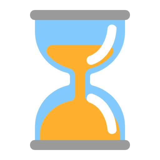 Hourglass Done Flat Emoji from Fluent Emoji Flat Set