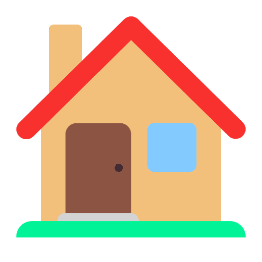 House Flat Emoji from Fluent Emoji Flat Set