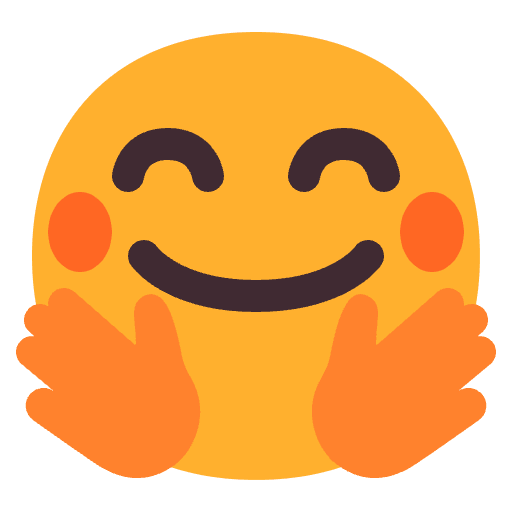 Hugging Face Flat Emoji from Fluent Emoji Flat Set
