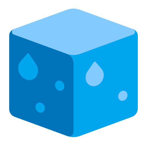 Ice Flat Emoji from Fluent Emoji Flat Set