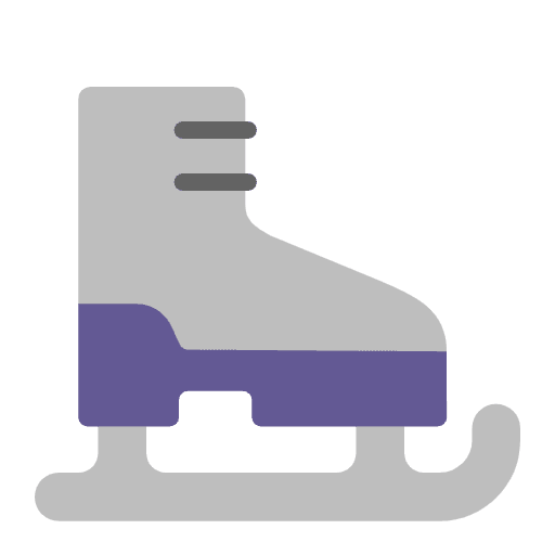 Ice Skate Flat Emoji from Fluent Emoji Flat Set