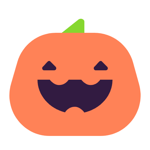 Jack O Lantern Flat Emoji from Fluent Emoji Flat Set