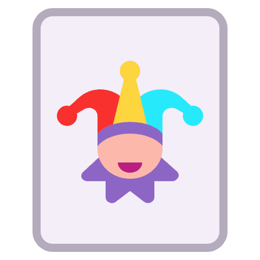 Joker Flat Emoji from Fluent Emoji Flat Set