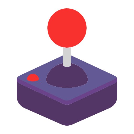 Joystick Flat Emoji from Fluent Emoji Flat Set