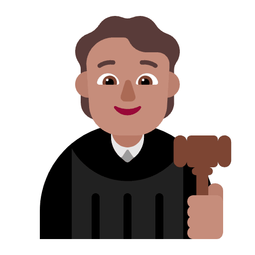 Judge Flat Medium Element from Fluent Emoji Flat Set