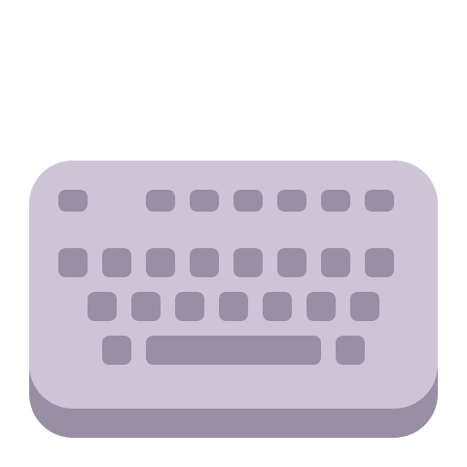 Keyboard Flat Emoji from Fluent Emoji Flat Set