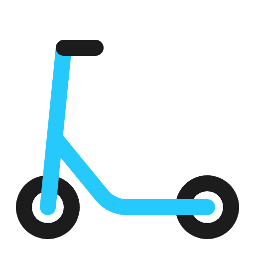 Kick Scooter Flat Emoji from Fluent Emoji Flat Set
