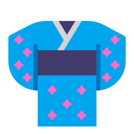 Kimono Flat Element from Fluent Emoji Flat Set