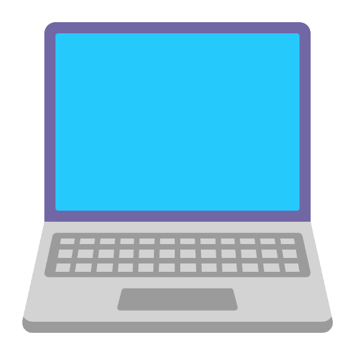 Laptop Flat Element from Fluent Emoji Flat Set